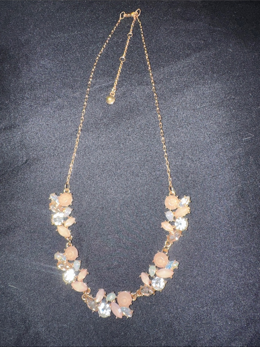 LC Lauren Conrad Gold-Tone Necklace with Blush Pink and Clear Stones